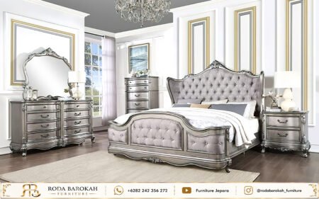 Model Tempat Tidur Mewah Ukiran Jepara Hollywood Glam Series