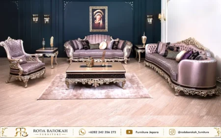 Set Kursi Sofa Tamu Ukiran Mewah Jepara Luxury Edition