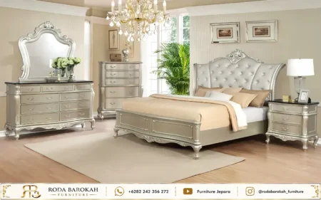 Inspirasi Ruang Tidur Sultan Mewah Ukiran Jepara Silver
