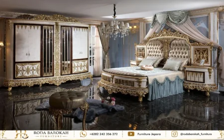 Jual Set Tempat Tidur Mewah Ukiran Kayu Jepara Sultan Classy