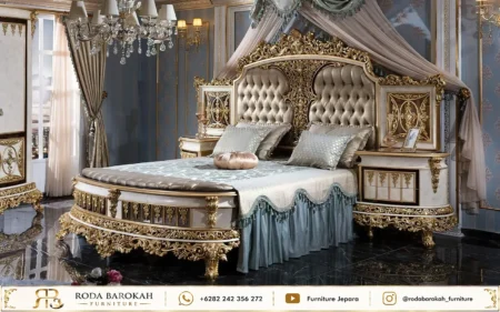 Jual Set Tempat Tidur Mewah Ukiran Kayu Jepara Sultan Classy