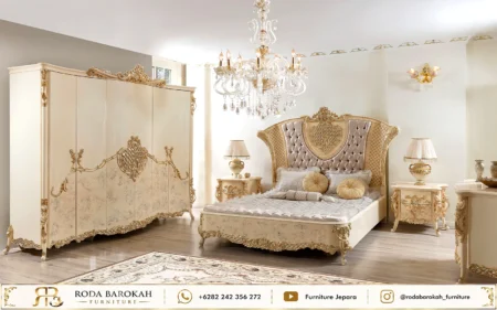 Model Kamar Mewah Utama Ukiran Klasik Gold Leaf Luxury