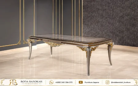 Model Ruang Makan Klasik Nuansa Pewter Charcoal Luxury