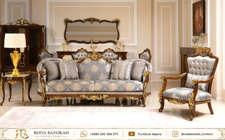 Model Sofa Tamu Mewah Ukiran Kayu Jati Jepara Style