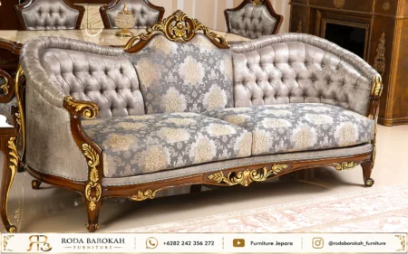 Model Sofa Tamu Mewah Ukiran Kayu Jati Jepara Style