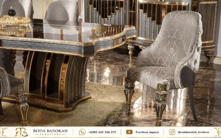 Set Meja Makan Mewah Jepara Style Sultan Classy