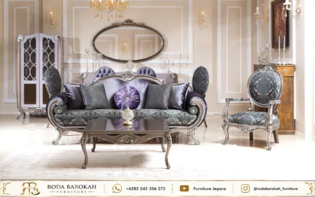 Set Sofa Tamu Mewah Jepara Style Neo Classic Terbaru