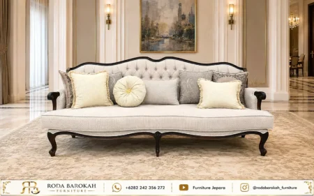 Set Sofa Tamu Ukiran Kayu Jati Jepara Sultan Classy